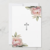 Beautiful Pink Foto Gedenkveranstaltung Einladung (Rückseite)