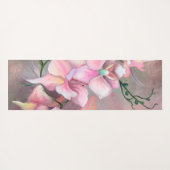 Beautiful Pink Orchid Blume Yoga Mat Yogamatte (Rückseite (Horizontal))