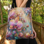 Beautiful Pink Orchid Fantasy Garden Tasche