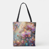 Beautiful Pink Orchid Fantasy Garden Tasche (Rückseite)