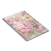 Beautiful pink peonies notizblock (Rechte Seite)