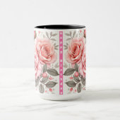 Beautiful Pink Roses Luxury Popular Collection Tasse (Zentrum)