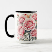 Beautiful Pink Roses Luxury Trendy Collection Tasse (Links)