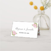 Beautiful Pink Roses Ordner Platzkarten (Rückseite)