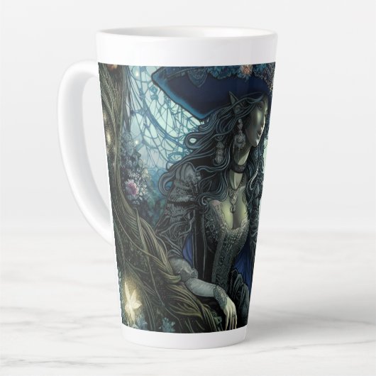 Beautiful Pirate Fairy - Latte Tasse (Linke Ecke)