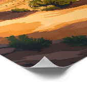 Beautiful Place Monument Valley USA Reisen Poster (Ecke)