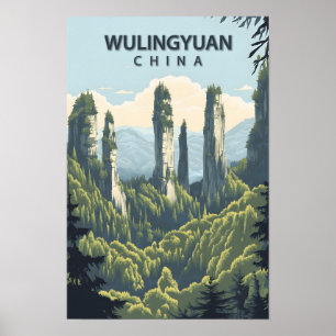 Beautiful Place Wulingyuan China Poster