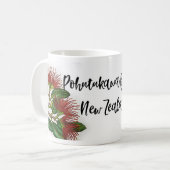 Beautiful Pohutukawa Blume Kaffee Tasse (Vorderseite Links)
