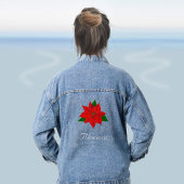 Beautiful Poinsettia Blume Blossom Jeansjacke