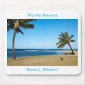 Beautiful Po'ipu Beach, Kaua'i, Hawaii Mousepad (Vorne)