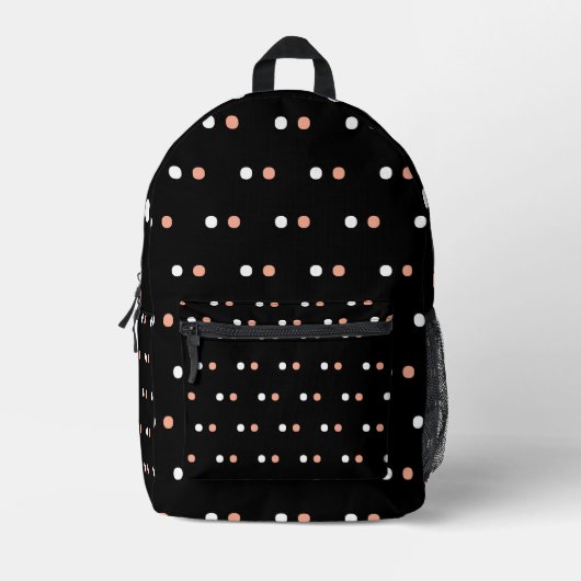 Beautiful Polka Dot Backpack for Women  Bedruckter Rucksack (Vorderseite)