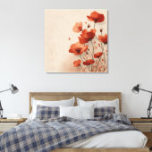 Beautiful poppies  leinwanddruck (Insitu (Schlafzimmer))