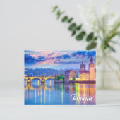 Beautiful Prague, Czech Republic Postkarte (Stehend Vorderseite)