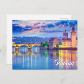 Beautiful Prague, Czech Republic Postkarte (Vorne/Hinten)