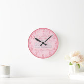 Beautiful Princess Clock Runde Wanduhr (Zuhause)