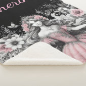 beautiful princess queen birthday Sherpa Blanket Sherpadecke (3/4)