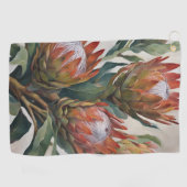 Beautiful Protea Blume aus Südafrika Golfhandtuch (Horizontal)