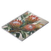 Beautiful Protea Blume aus Südafrika Notizblock (Linke Seite)