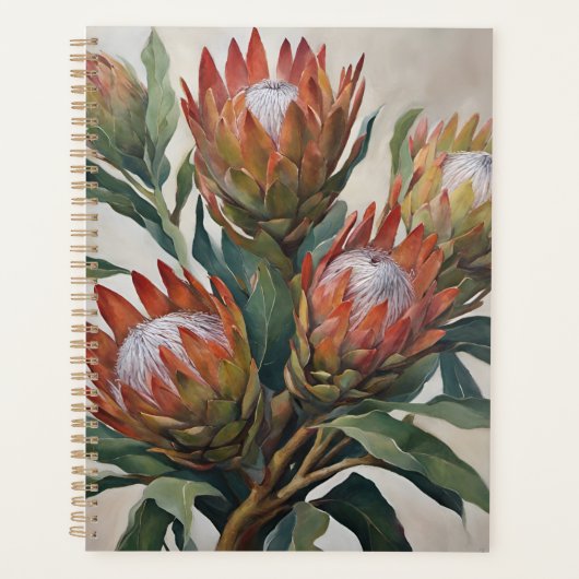 Beautiful Protea Blume aus Südafrika Planer (Vorderseite)
