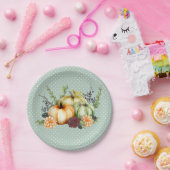 Beautiful Pumpkin Fall Erntedank Wasserfarbe Pappteller (Party)