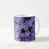 Beautiful Purple Blumen Coffee Tasse (VorderseiteRechts)