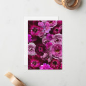 Beautiful Purple Rose Collage Mitteilungskarte (Vorderseite/Rückseite Beispiel)