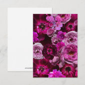 Beautiful Purple Rose Collage Mitteilungskarte (Vorne/Hinten)