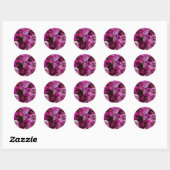 Beautiful Purple Rose Collage Runder Aufkleber (Blatt)