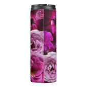 Beautiful Purple Rose Collage Thermosbecher (Rückseite)