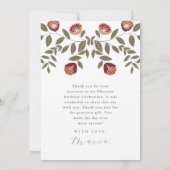 Beautiful Quinceanera Fiesta Danke Foto Einladung (Rückseite)