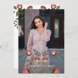 Beautiful Quinceanera Fiesta Danke Foto Einladung