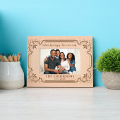 Beautiful Quote Custom Family Foto Name Liebe Geätzte Rahmen