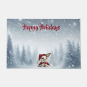 Beautiful Rabbit Christmas Fußmatte (Vorderseite)