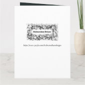 Beautiful Ramadan Mubarak Golden & Blue Typography Karte (Rückseite)