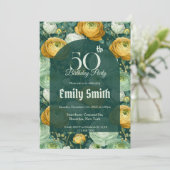 Beautiful Ranunculus Luxury Girl’S Birthday Einladung (Stehend Vorderseite)