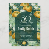 Beautiful Ranunculus Luxury Girl’S Birthday Einladung (Vorne/Hinten)