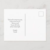 Beautiful Raven on a Tree Branch Vielen Dank Postkarte (Rückseite)