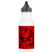 Beautiful Red Abstrakt Art Spritzer Edelstahlflasche (Links)