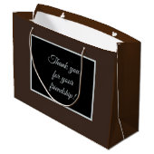 Beautiful Red Bird Christlich Große Geschenktüte (Rückseite Schrägansicht)