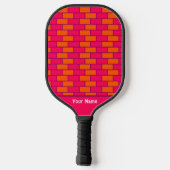 Beautiful Red Brick Modern Pro Pickleball Paddle (Rückseite)