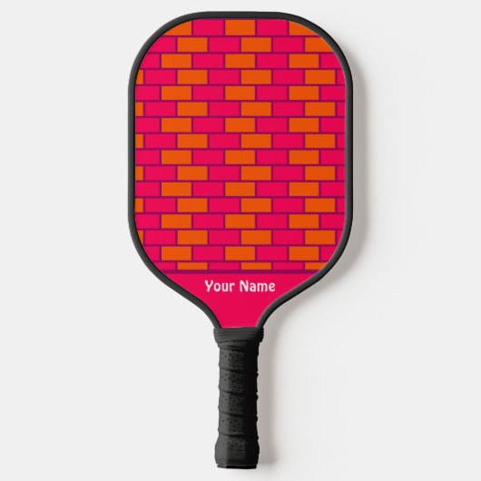 Beautiful Red Brick Modern Pro Pickleball Paddle (Rückseite)