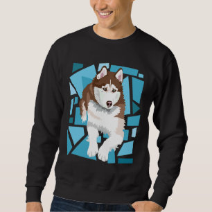 Beautiful Red Brown Siberian Husky Sweatshirt