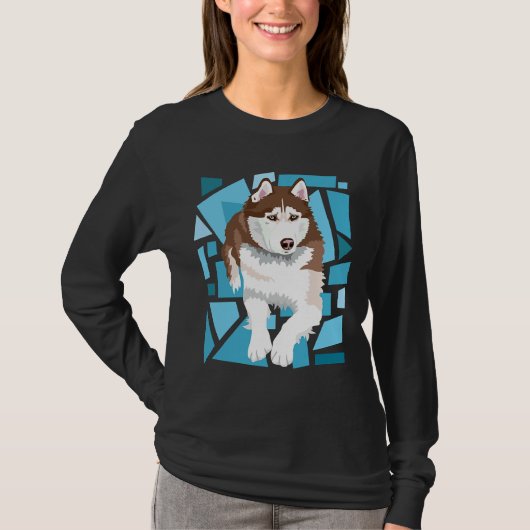 Beautiful Red Brown Siberian Husky T-Shirt (Vorderseite)