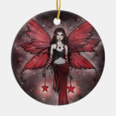 Beautiful Red Christmas Fairy Ornament (Vorne)