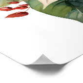 Beautiful Red Christmas Poinsettia Poster (Ecke)