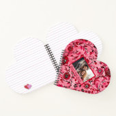 Beautiful Red Floral Custom Personalisiert Notizblock (Innenseite)