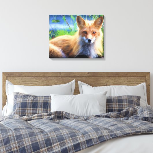 Beautiful Red Fox Leinwanddruck (Insitu (Schlafzimmer))