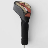 Beautiful Red Fox Mit Monogramm Golf Headcover (angewinkelt)