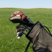 Beautiful Red Fox Mit Monogramm Golf Headcover (In SItu)