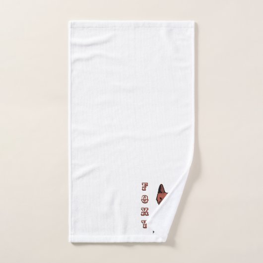 Beautiful Red Foxy Fox Badhandtuch Set (Handtuch)